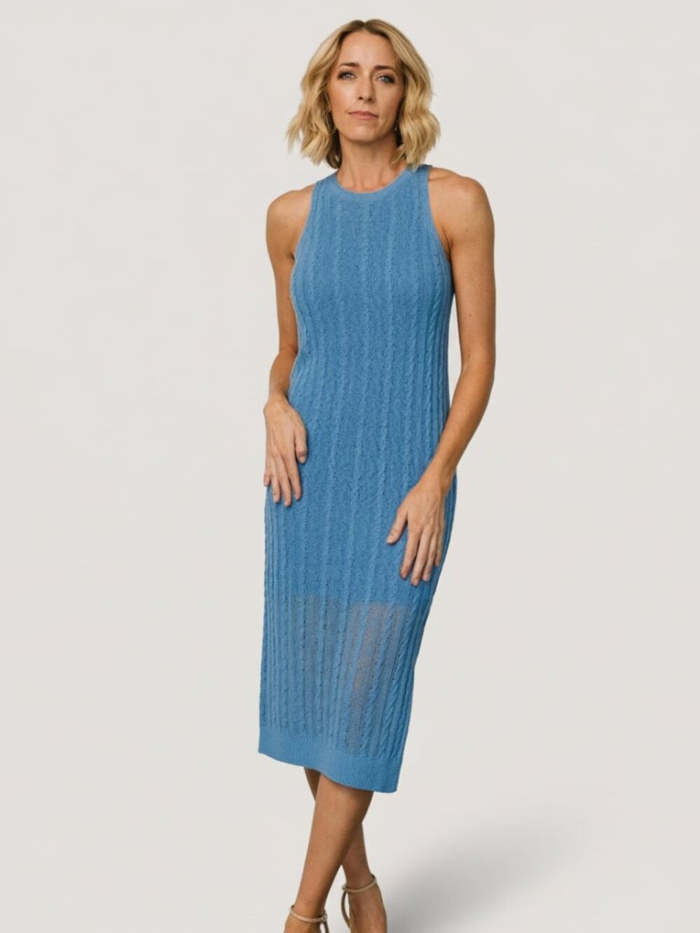 Baltic Born Nalani Knit Tank Dress | Blue Size XL